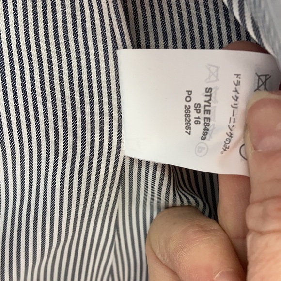 J. CREW Tweed Moto 2 pc Suit Set Jacket (6) ; Skirt (4) Navy Blue Tweed Fringe - Picture 8 of 16